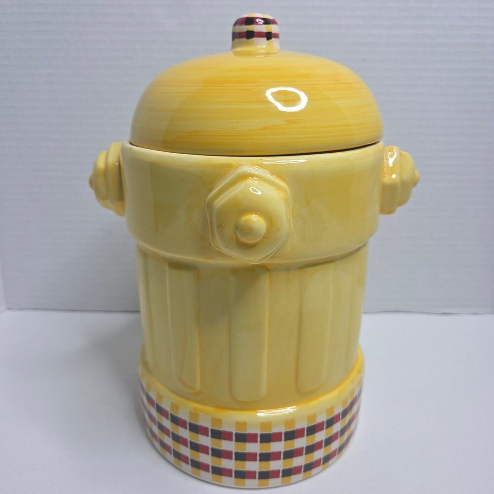 Vintage MSRF Inc Design Studio 1980's Fire Hydrant Cookie Jar Dog Treat Jar